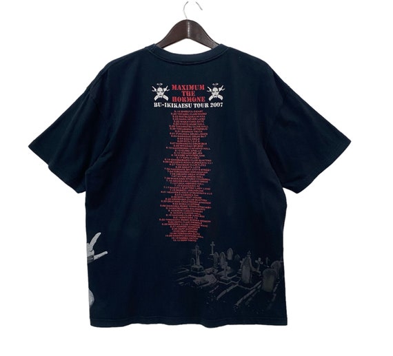 MAXIMUM THE HORMONE Hardcore Punk Rock Band Bu-ikikaesu Tour Tee