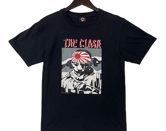 THE CLASH Punk rock band japan soldier rare Joe Strummer tee shirt