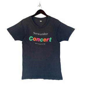 VINTAGE 1989 NEW ORDER new wave band concert American tour shirt