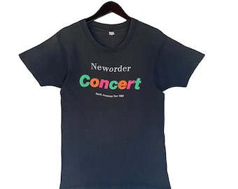 VINTAGE 1989 NEW ORDER New Wave Band Concert American Tour Shirt
