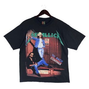 VINTAGE METALLICA American heavy metal band tour rare tee shirt