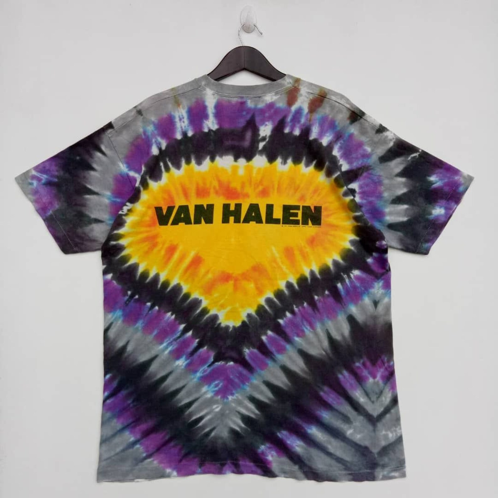 VINTAGE VAN HALEN 1991 Tie dye / American hard rock band / | Etsy