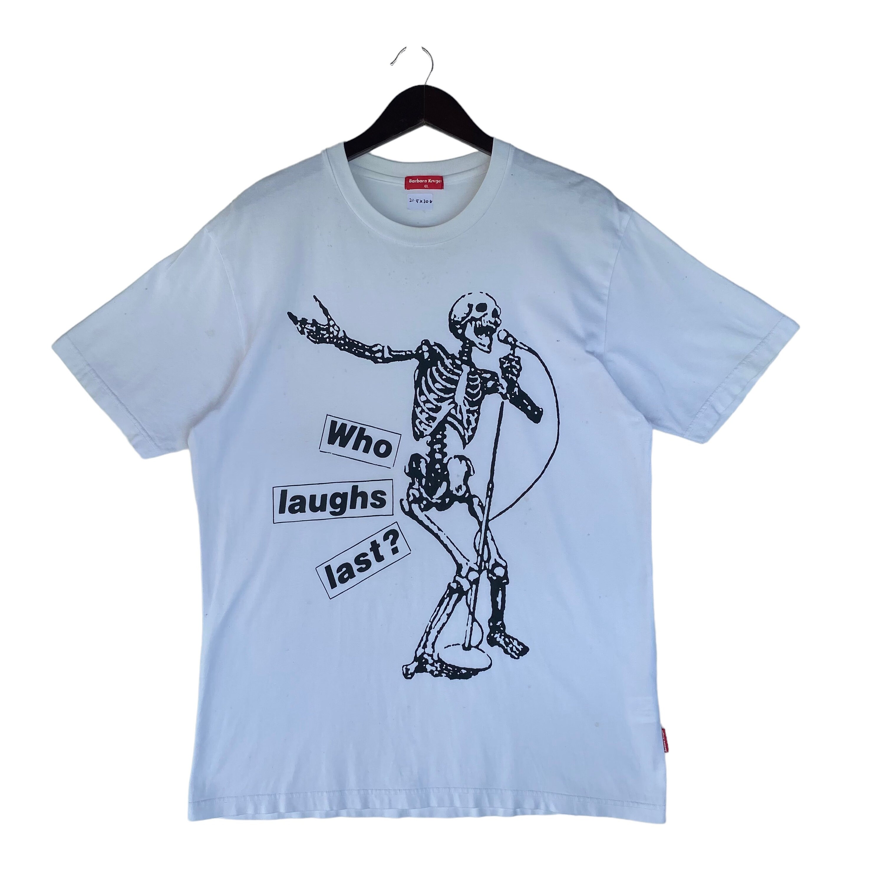 BARBARA KRUGER die letztes RATM weißes tee T-Shirt lacht