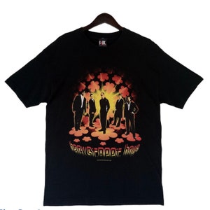 BACKSTREET BOYS オリジナル アメリカン ボーイバンド BSB ポップ ダンス ヒップホップ ラップ ブラック アンド ブルー ワールド ツアー 2001 レア T シャツ