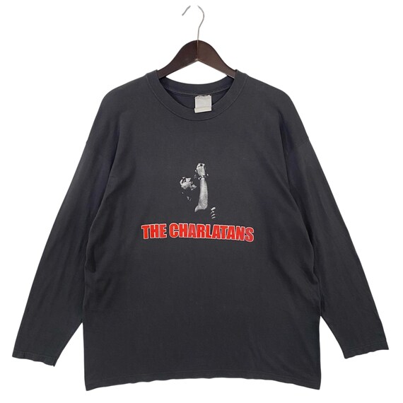 VINTAGE 90s THE CHARLATANS Indie Rock Britpop Longsleeve Tour 