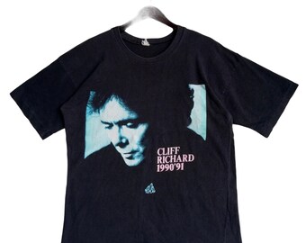 Vintage Cliff Richard From A Distance Tour 1990-91 T Shirt M