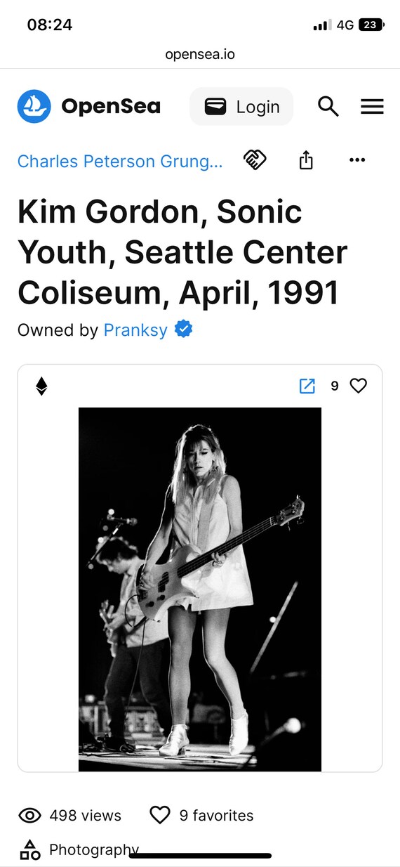 VINTAGE KIM GORDON Sonic Youth by Charles Peterso… - image 6