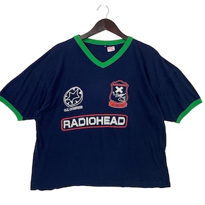 Vintage 90s RADIOHEAD band Ok computer album UK tour 1997 ringer shirt
