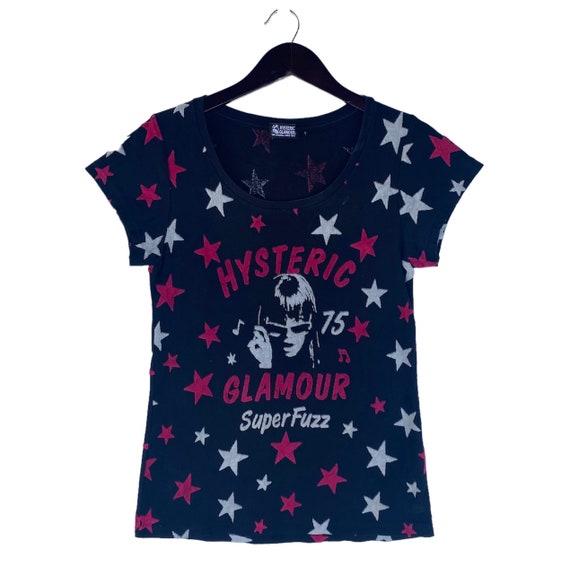 HYSTERIC GLAMOUR Superfuzz 75 Velvet Font Japan Tee Shirt - Etsy