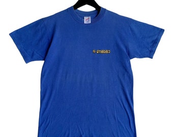 Vintage 90's Hi Standard Japanese Punk Rock Band Soft Blue Medium