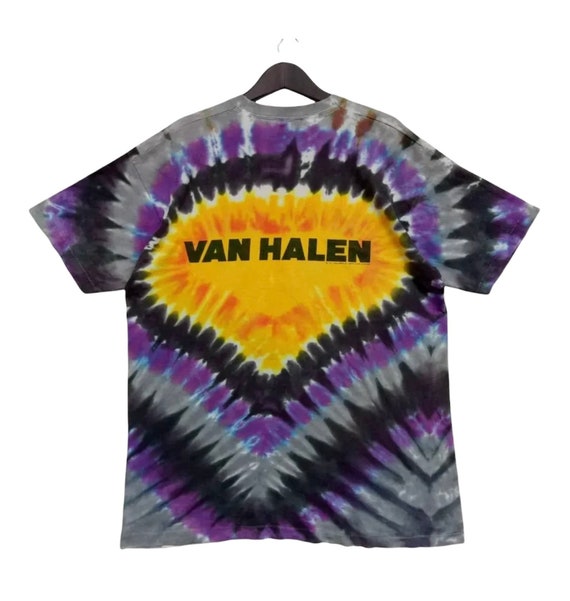 VINTAGE VAN HALEN 1991 Tie dye / American hard ro… - image 2