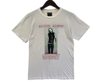Vintage Marilyn Manson Antichrist Superstar Band / Alternative Metal berühmte amerikanische Sängerin seltenes Design-T-Shirt