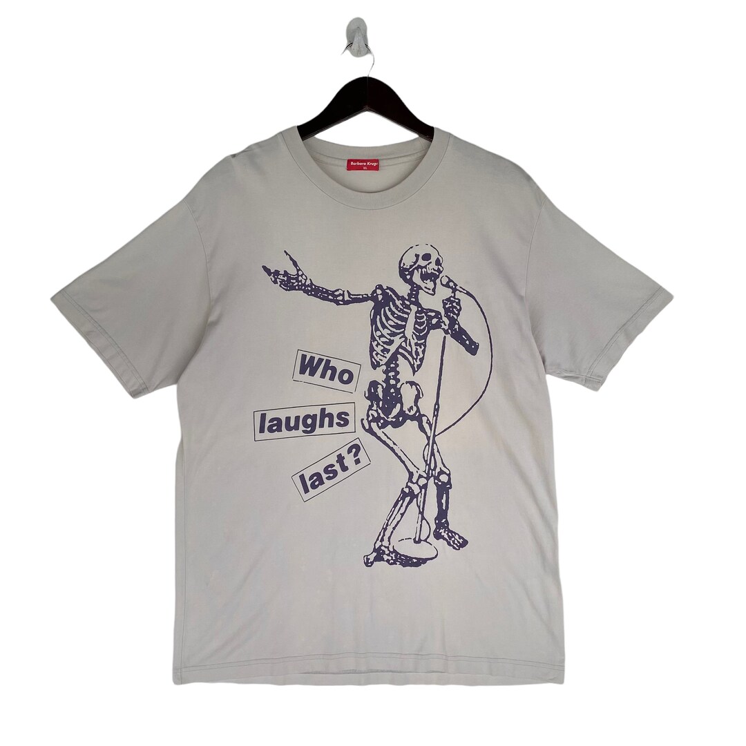 BARBARA KRUGER Who Laughs Last RATM Tee T-shirt - Etsy BARBARA KRUGER Who Laughs Last RATM Tee T-shirt - Etsy