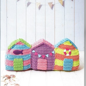 Crochet Beach Huts Pattern only Natura XL Yarn - PDF copy