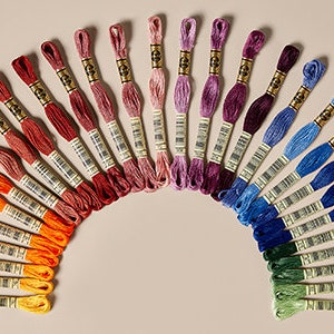 DMC Mouline Special stranded Embroidery Thread 8 metre skeins, six strands separation
