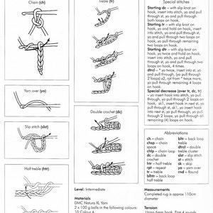 Decorative Rug Crochet Pattern only Natura XL Yarn - PDF copy image 4