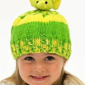 DMC Top This knitting Hat Kit MOUSE 