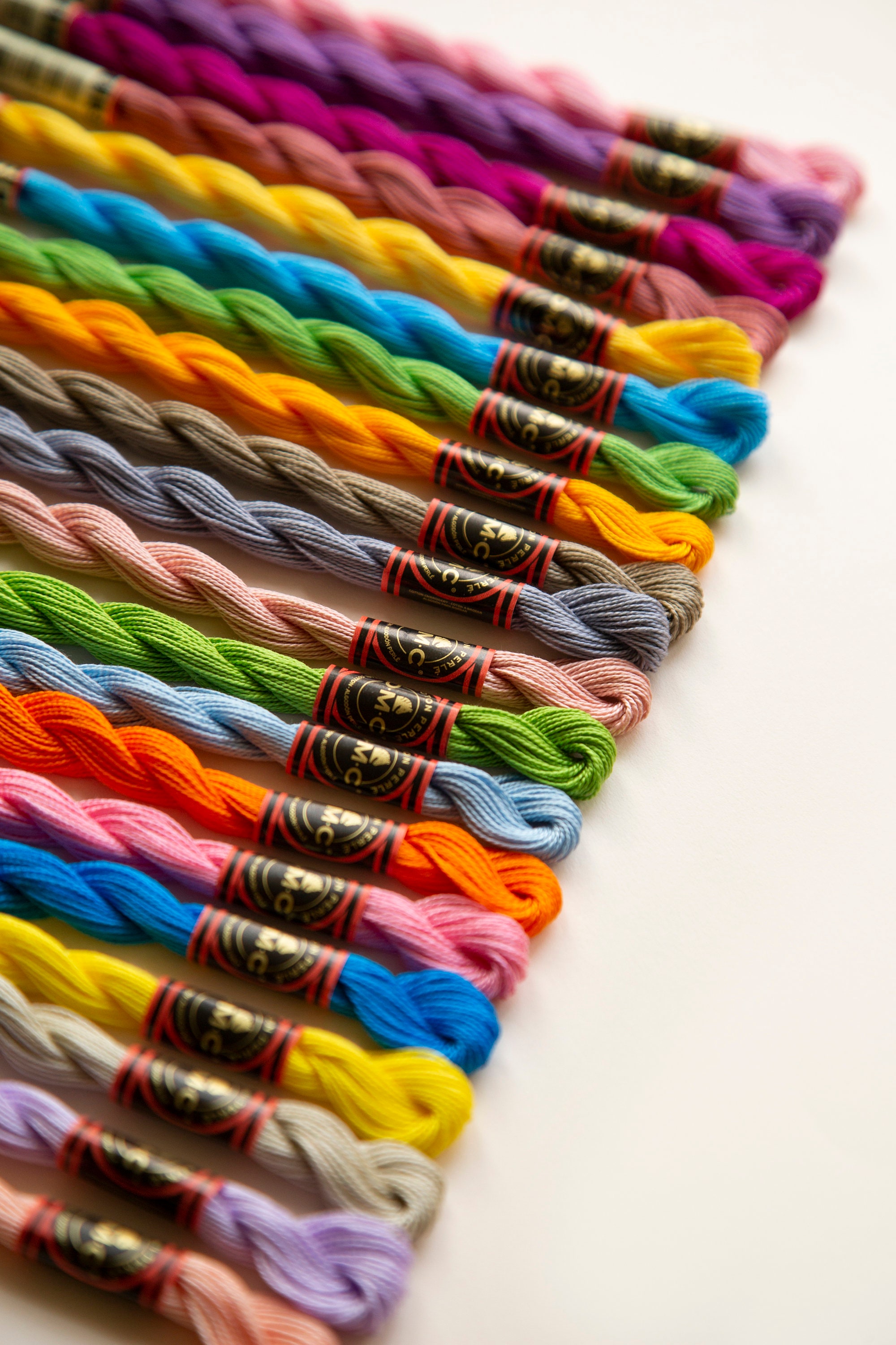 DMC Coton Perle Size 5( M ) stranded Embroidery Thread 15 metre skeins, six strands separation