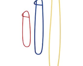 Paquete de 3 portapuntadas de colores surtidos: pequeño, mediano y grande
