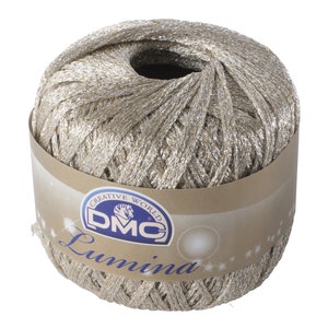 DMC Lumina Metallic Thread 20g 150 metres White Gold