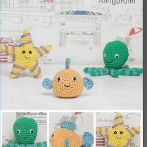 Crochet Under the Sea Amigurumi Pattern only Natura Medium Yarn - PDF copy