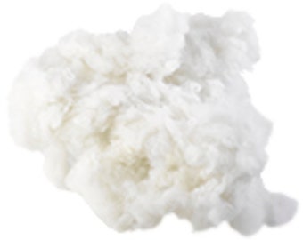 Polyester Faser Waschbare Bastelzeug Füllung - 250 gr. weiß
