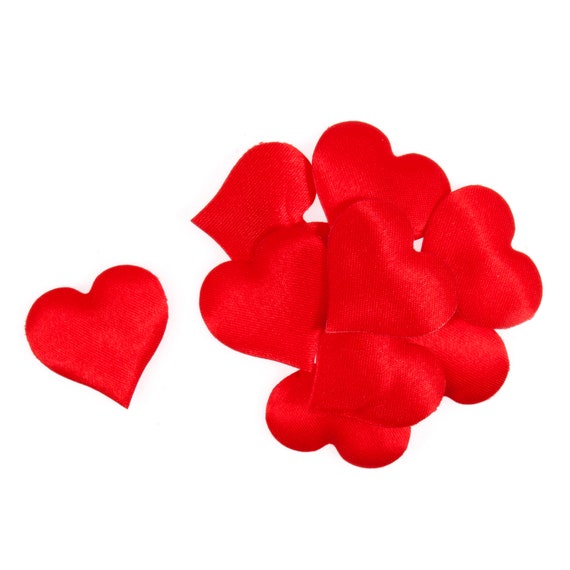 Craft Embellishments: Padded Hearts: Red: Pack of 24 Craft Embellishments: Padded Hearts: Red: Pack of 24