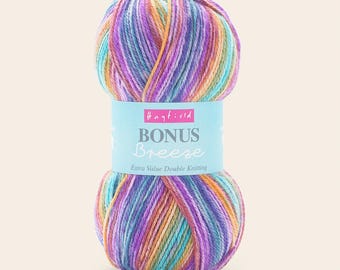 Hayfield Bonus Breeze dubbelgebreid garen voor zelfpatroonvorming 100 g - 280 meter