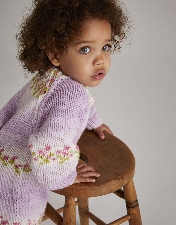 Knitting Pattern the Flower Power Dress in Variegated Self