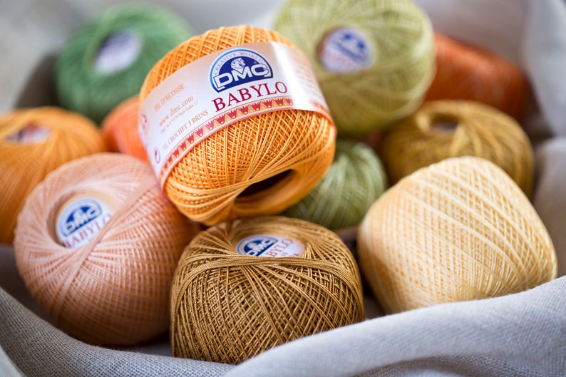 DMC Crochet Babylo Fine cotton Yarn 50g size No.10 image 6