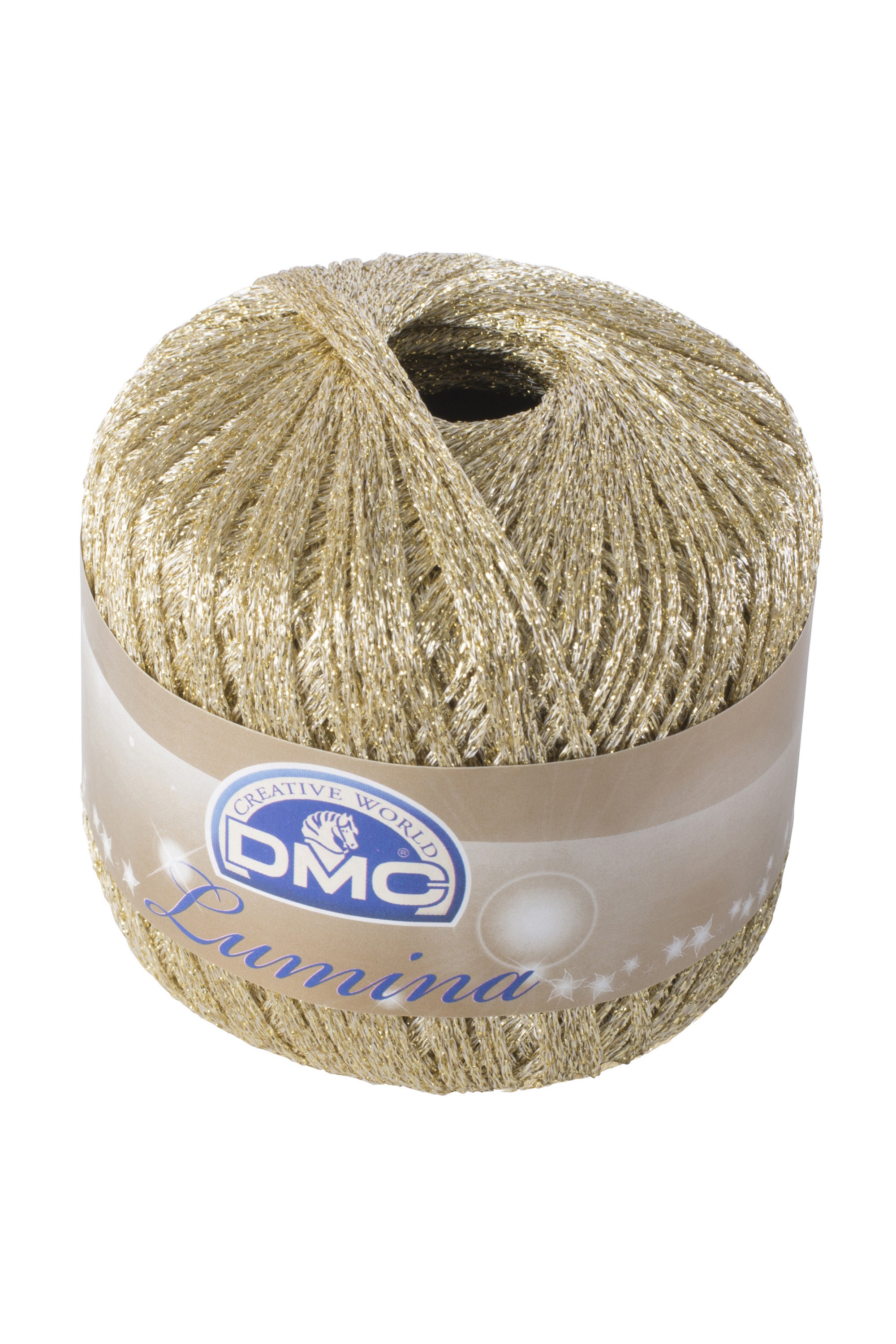 DMC Senso Crochet Quick Finish Yarn 1402 Yellow Gold Lot 153872 Metallic 3  Balls