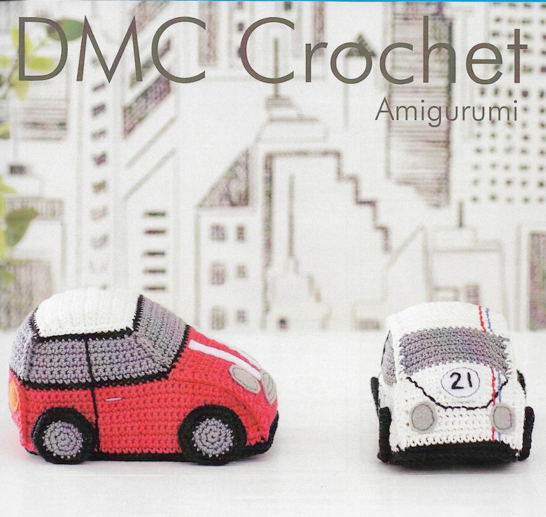 Instant download Crochet Cool Cars Amigurumi Pattern only Petra Yarn image 2