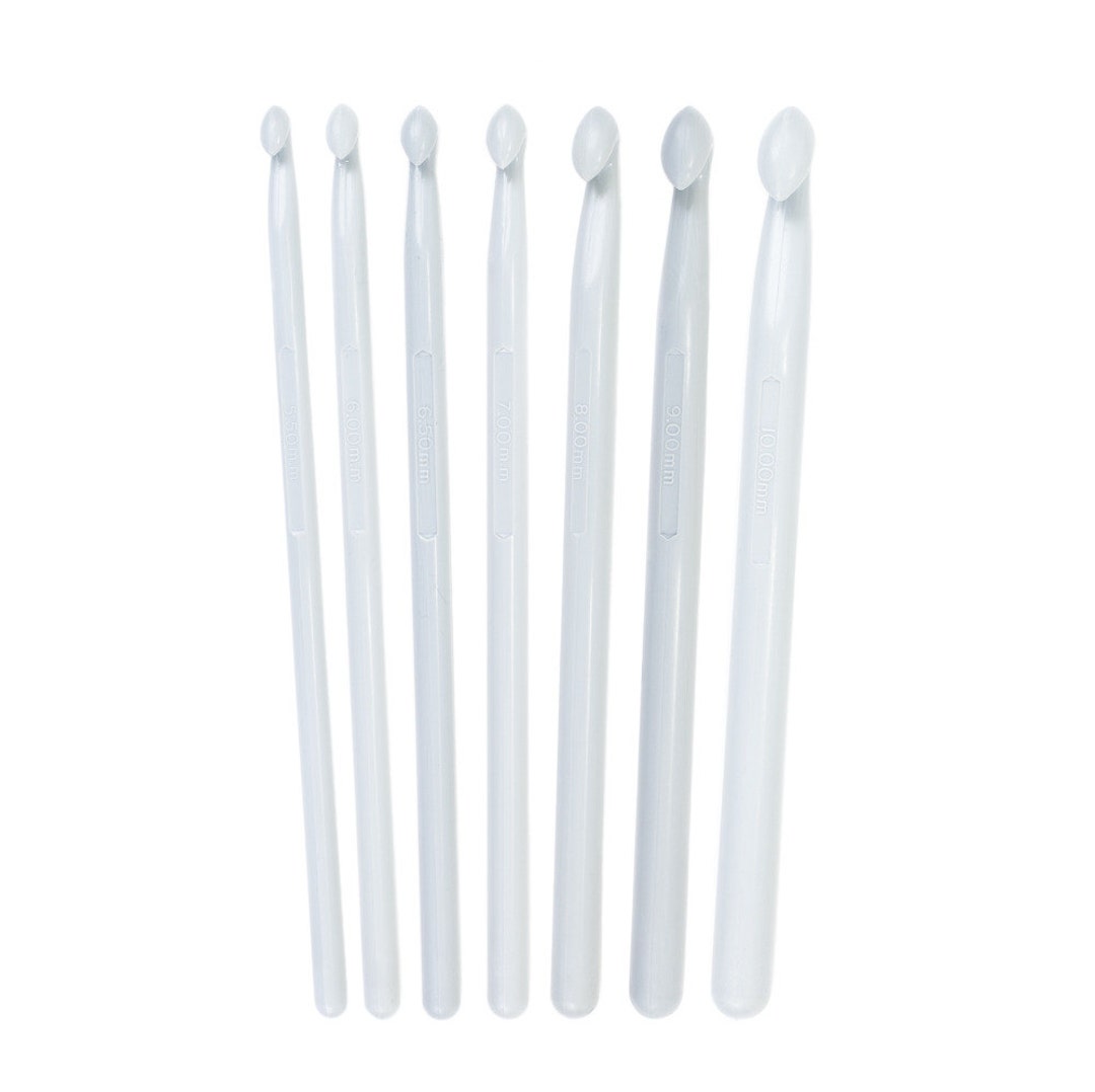 Plastic Crochet Hooks 12pcs Set 2-10mm 