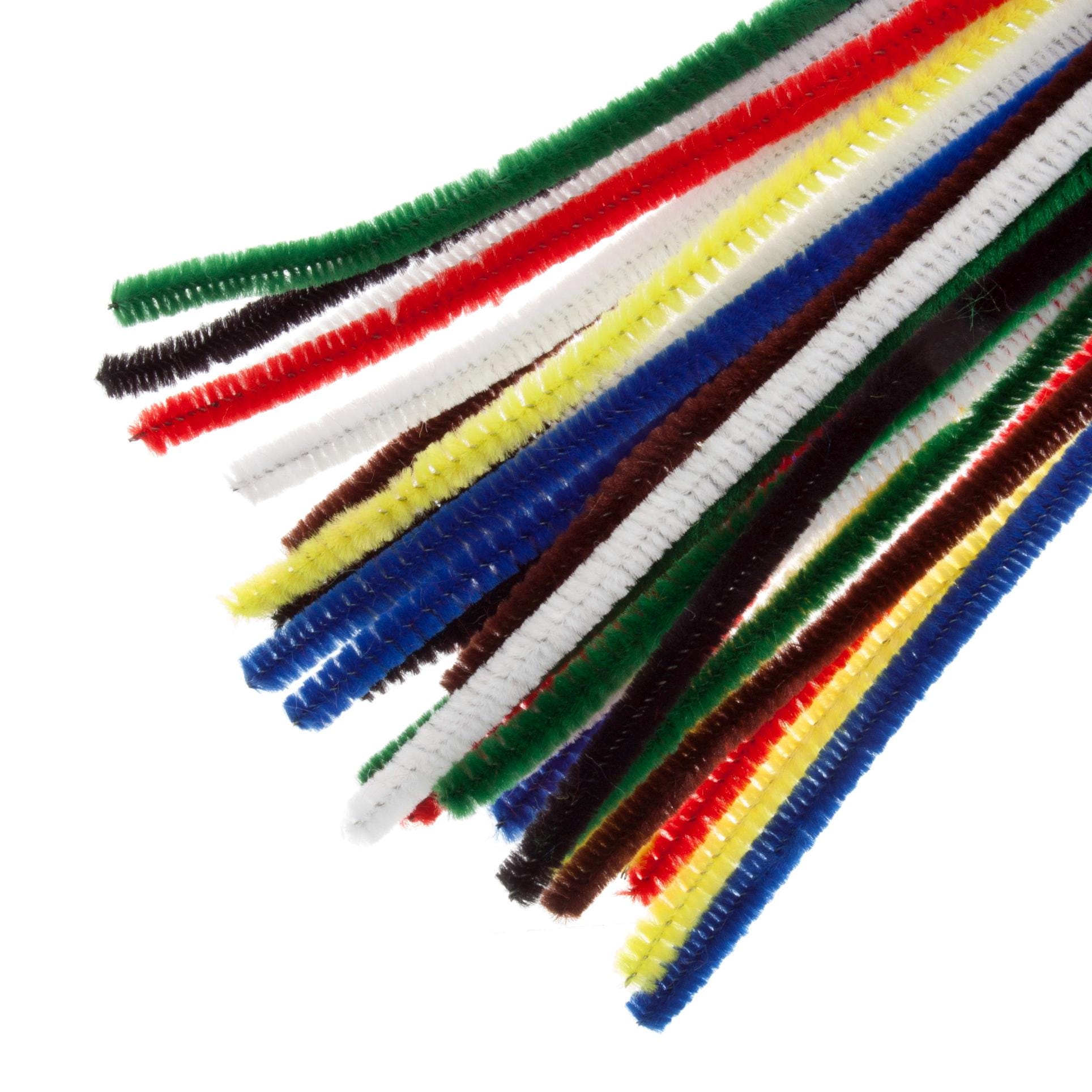2400 Tallos de Chenilla Limpiadores de Pipa 24 Colores Surtidos Limpiapipas con Purpurina Suministros para Manualidades Palos Borrosos para Niños 2400 Tallos de Chenilla Limpiadores de Pipa 24 Colores Surtidos Limpiapipas con Purpurina Suministros para Manualidades Palos Borrosos para Niños