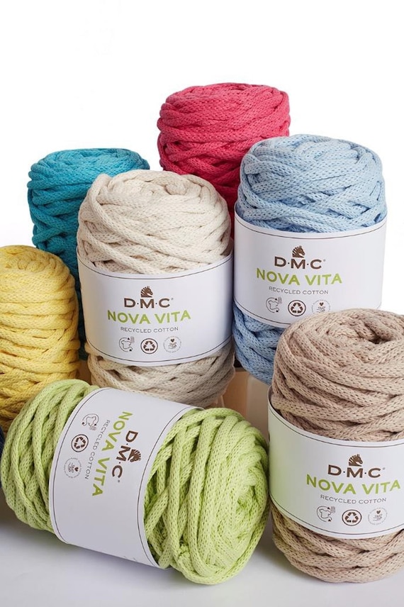 DMC Nova Vita an upcycled cotton yarn 55m per 250g ball