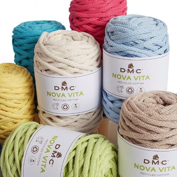 DMC Nova Vita an upcycled cotton yarn 55m per 250g ball