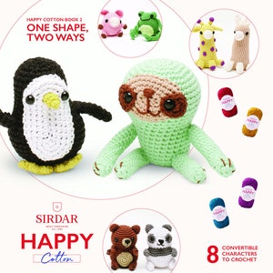 Happy Cotton 8 Convertible Animals crochet pattern 2 (downloadable PDF)