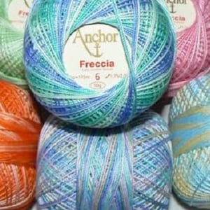 Anchor Freccia-garen maat 6 veelkleurig (50 g) gehaakt katoen