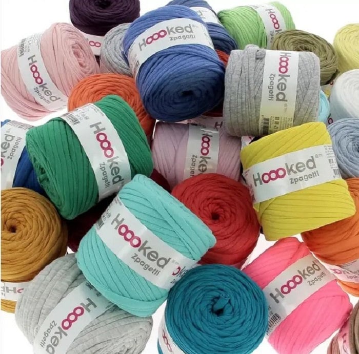Biskvit, T-shirt Yarn for Crocheting & Knitting, Cotton Fabric Yarn,  Spaghetty Yarn 
