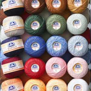 Crochet Thread Size 8, Embroidery Thread, Cotton Yarn Skeins, Fine Thread  KARAT 10g / 0,35 Oz. Cotton Ball, Gift for Crocheter 