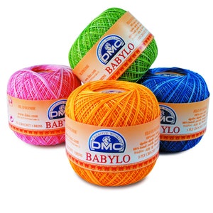 DMC Crochet Babylo Fine cotton Yarn 50g size No.10 image 4