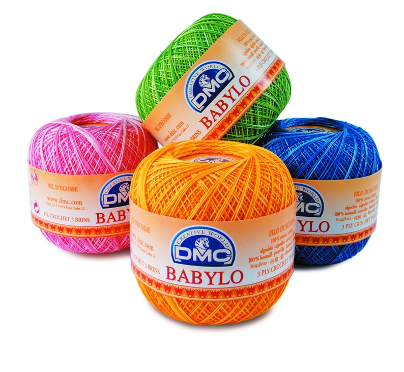 DMC Crochet Babylo Fine cotton Yarn 50g size No.10 image 4