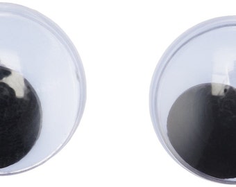 Occhi mobili da cucire - 25 mm 2 pezzi (1 paio) per giocattoli