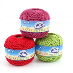DMC Petra Crochet Thread Yarn No.3 No.5 No.8 100g image 5