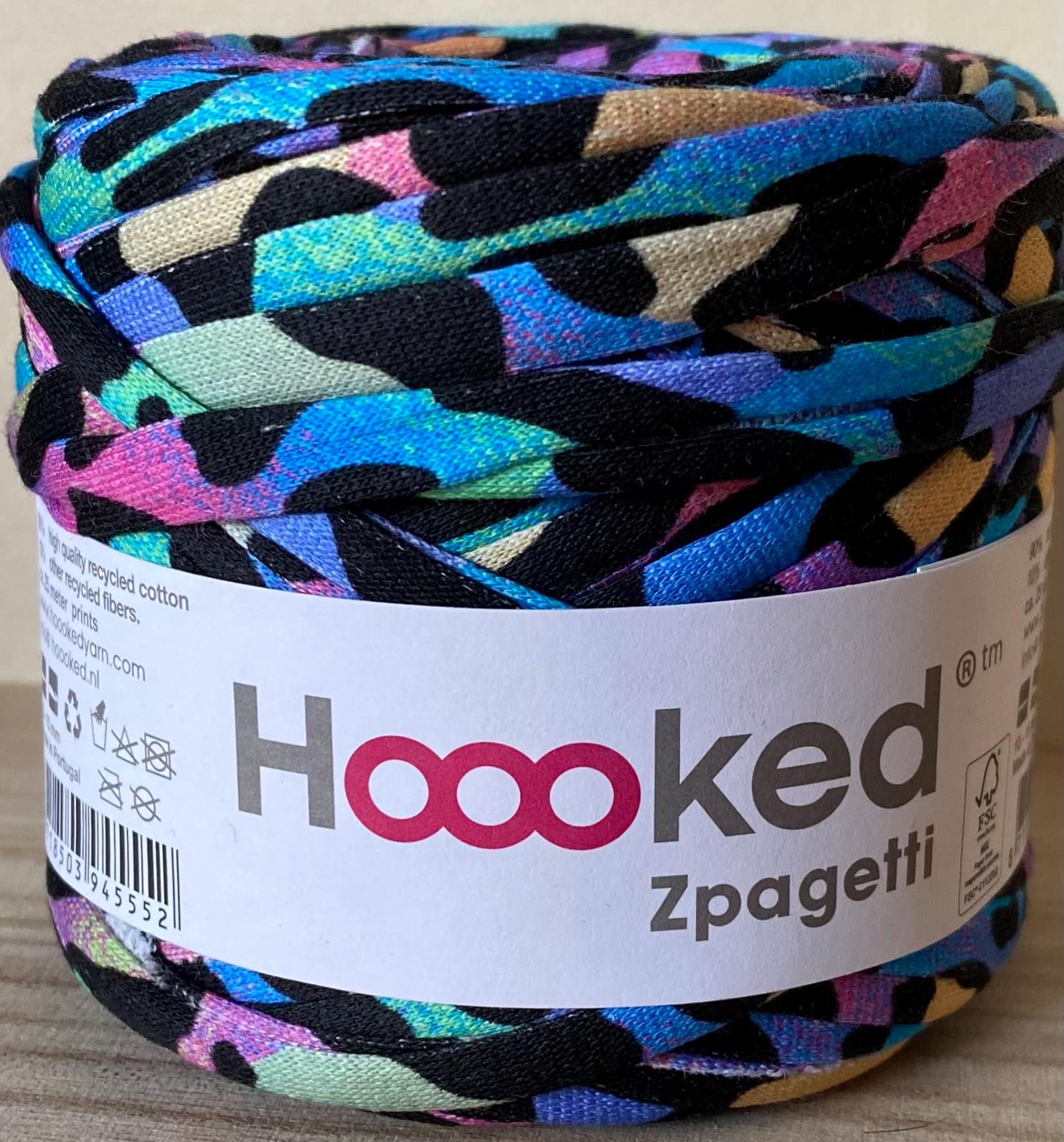 Hoooked Zpagetti Tシャツヤーン ブルーグレーイエローグリーン Hoooked Zpagetti Tシャツヤーン ブルーグレーイエローグリーン