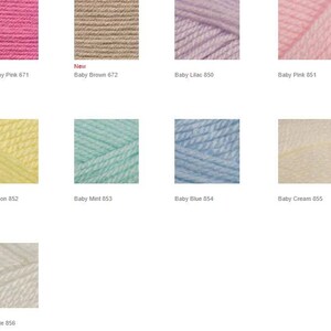 HAYFIELD Baby Bonus DK Yarn 100g Balls Shade Baby Pink - View #5