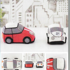 Instant download Crochet Cool Cars Amigurumi Pattern only Petra Yarn image 1