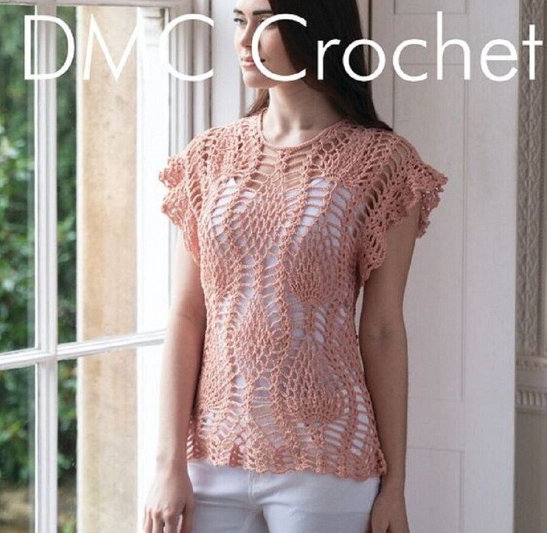 Instant Download - Crochet Pineapple Tunic Top Crochet