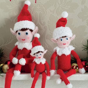 CHRISTMAS Elves Knitting pattern in DK yarn PDF version