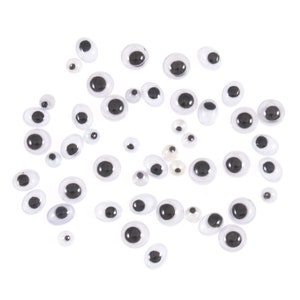 Moveable paste on Eyes -Wobbly Wiggly Googly Eyes Toy Animal Scrapbooking DIY Craft - 208 pack